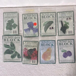 Vintage  The Cuthill Systems Block Printing Pads x 8